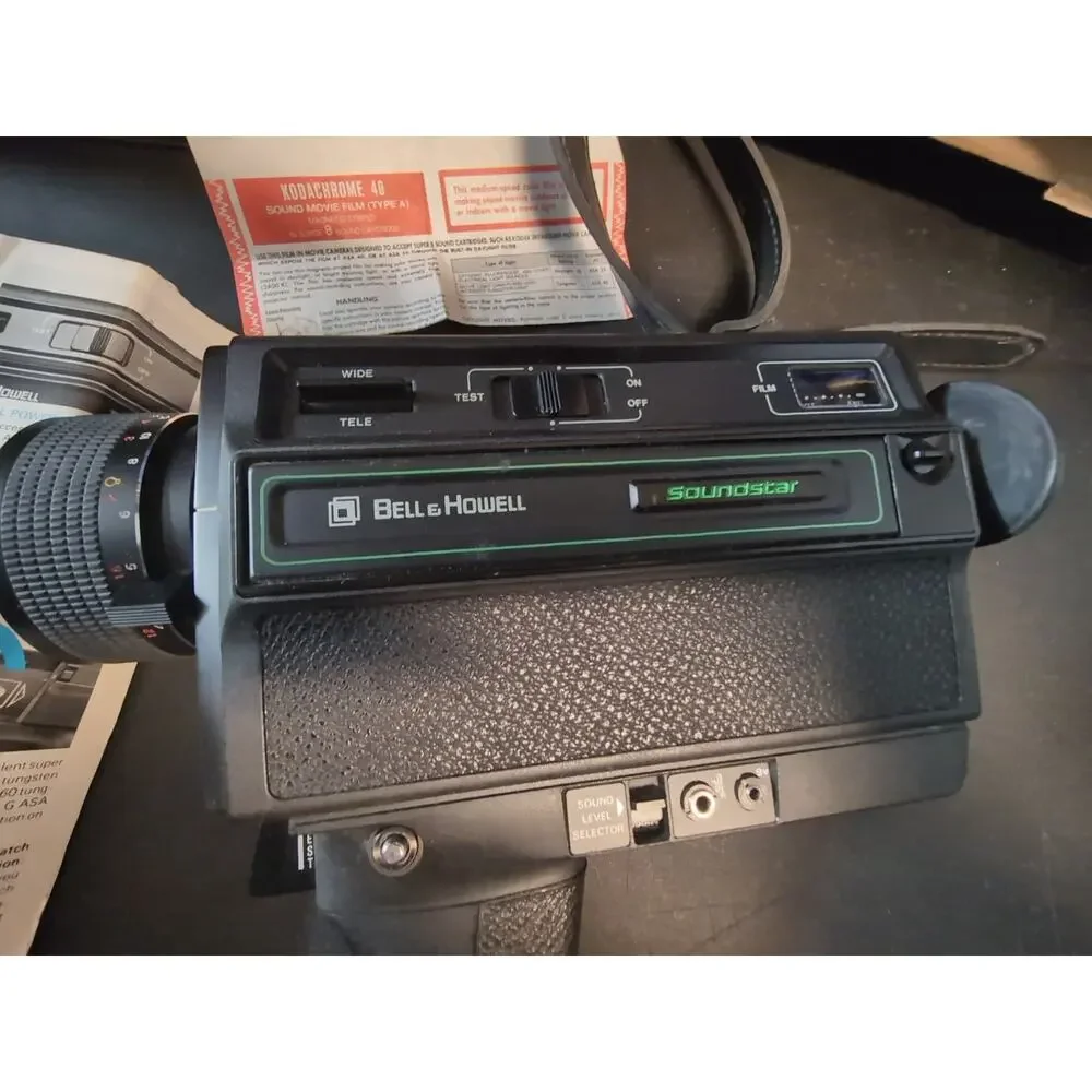Bell & Howell SoundStar Filmosonic XL Movie Camera Model 1225 W/ Bag Untested